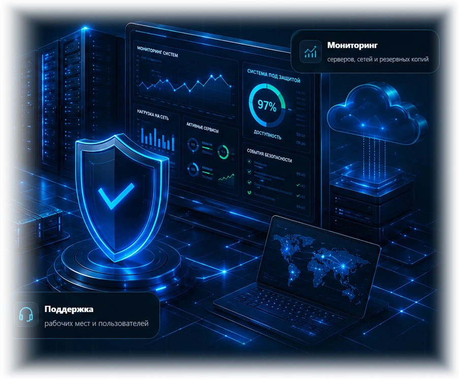 Защищённая ИТ-инфраструктура, мониторинг серверов и резервных копий LiveIT24
